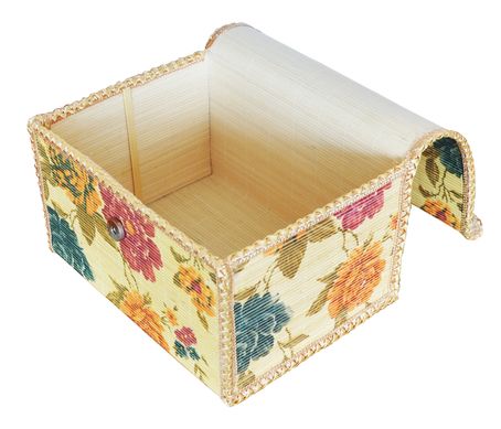 Скринька "Квіткова" прямокутна з бамбука (24.5*18*H14), комп.-5 8601 46118-5