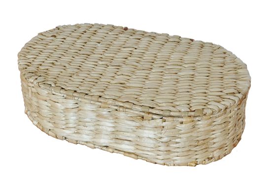 Коробка прямокутна з кришкою, з кукурудзяного волокна (шт(30*17*H9)