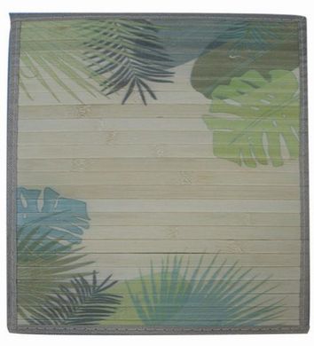 Салфетка бамбуковая из больши палочек, с рисунком в инд. упаковке (40*30) 8606 53275