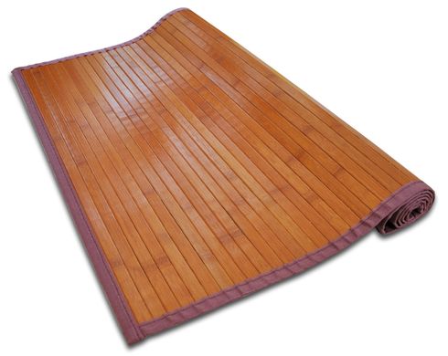 Циновка из бамбуковых палочек с подкладкой и рисунком (70*120) 8606 53283